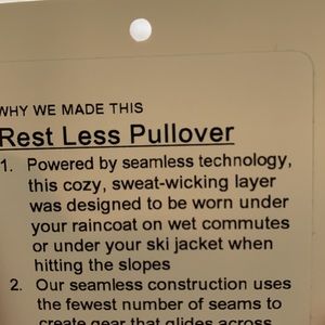 Lululemon rest less pullover